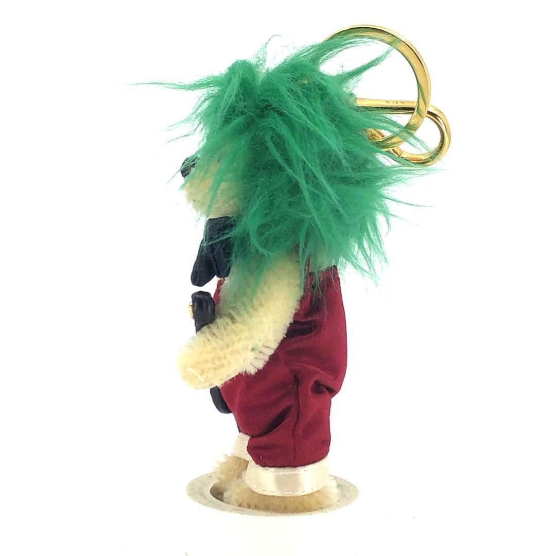 【美品】PRADA プラダ／ベア＆ギター キーホルダー キーチェーン／クマ／ウール・レザー・ポリエステル／マルチカラー