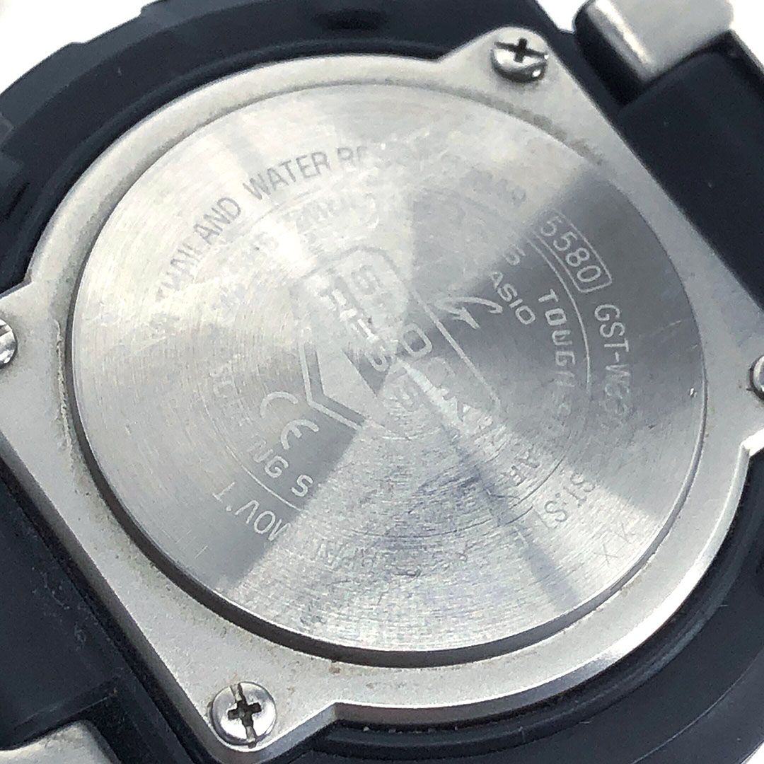 CASIO カシオ／G-SHOCK G-STEEL GST-W330D／ソーラークォーツ／アナデジ／ステンレス／シルバー・ブラック