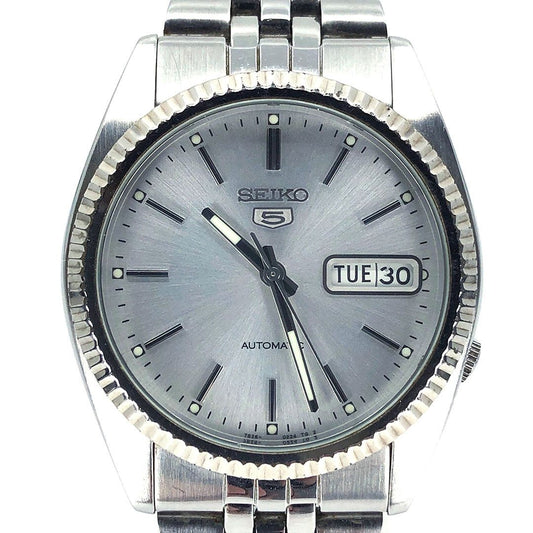 SEIKO セイコー／セイコー5 7S26-0500／自動巻き／裏スケルトン／ステンレス／シルバー