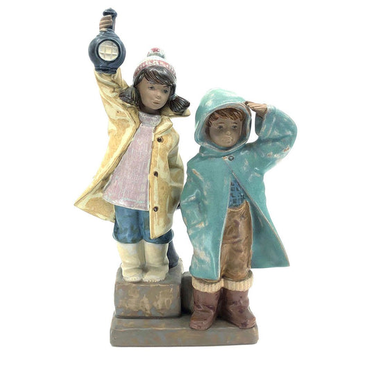 【美品】LLADRO リヤドロ／おーい、ここだよ フィギュリン／2173／陶器／マルチカラー