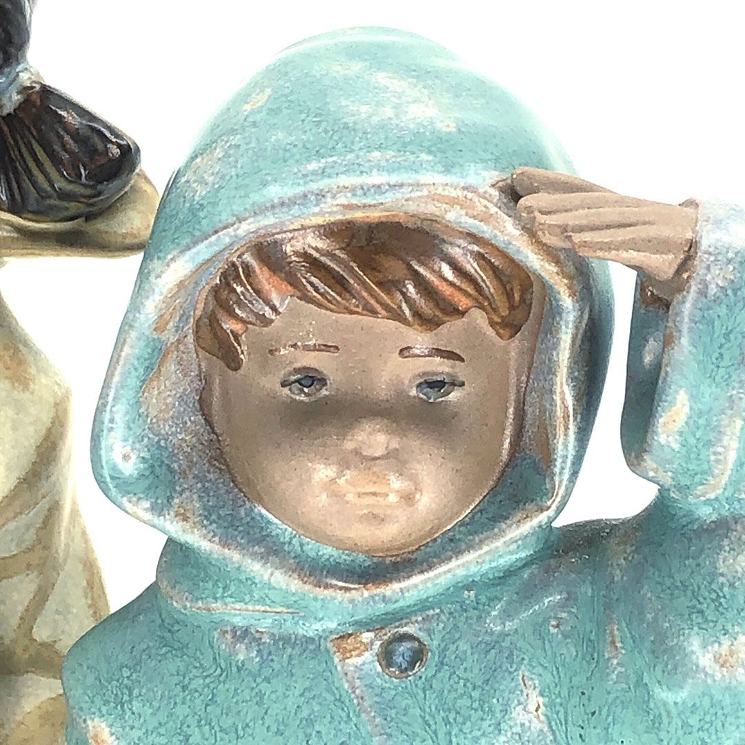 【美品】LLADRO リヤドロ／おーい、ここだよ フィギュリン／2173／陶器／マルチカラー