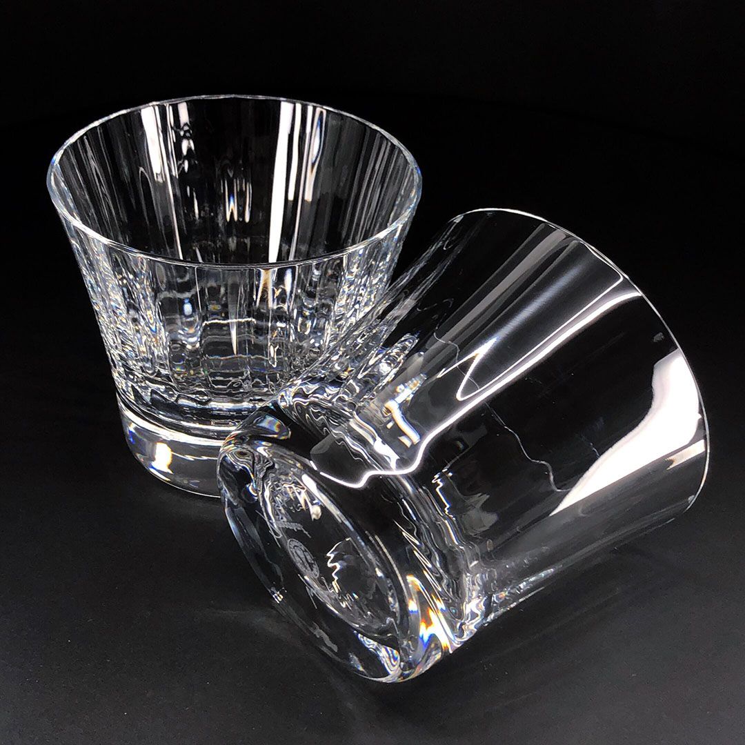 【希少・箱付き】Baccarat  バカラ／ミルニュイ ペア タンブラー／クリスタルグラス／クリア／BC539