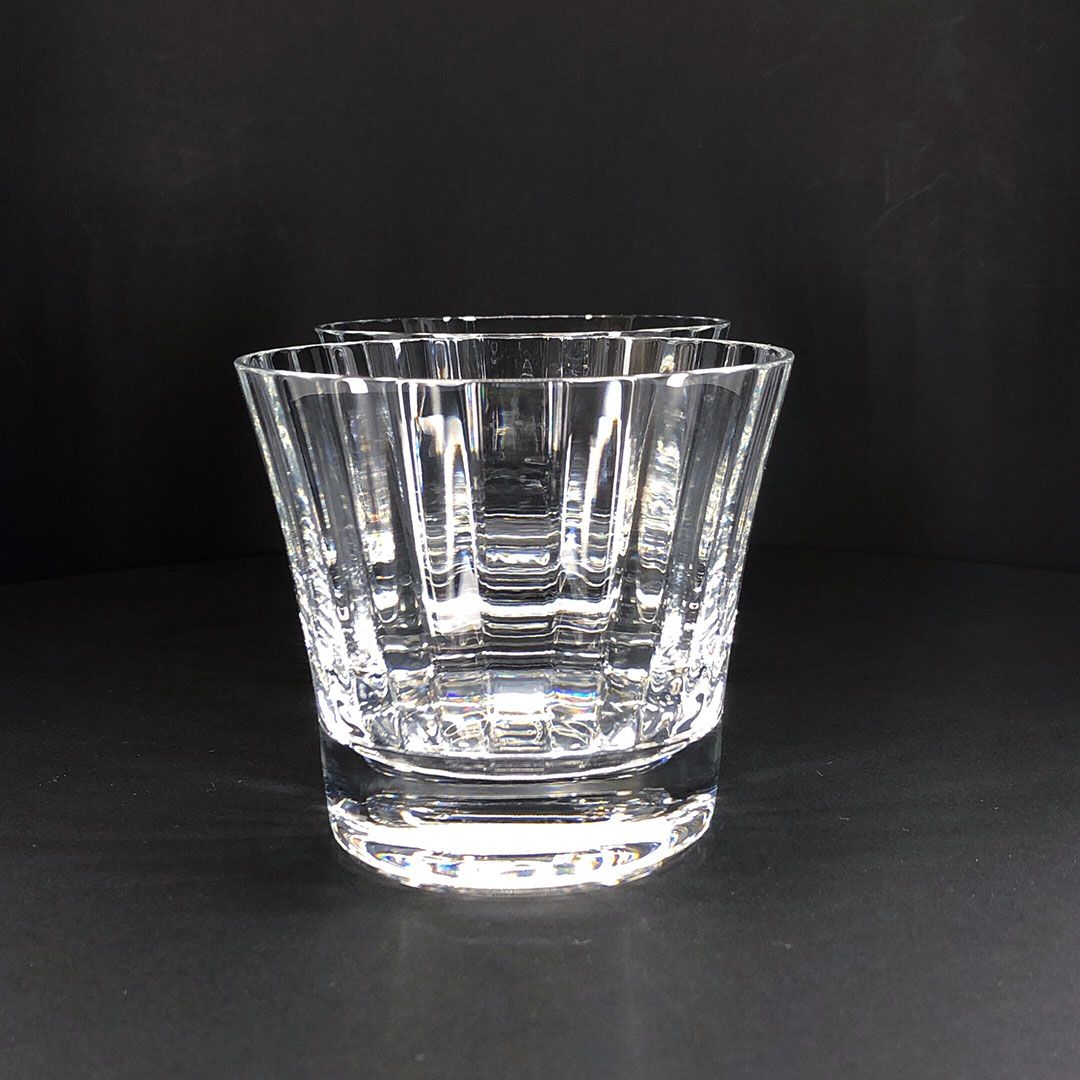 【希少・箱付き】Baccarat  バカラ／ミルニュイ ペア タンブラー／クリスタルグラス／クリア／BC539