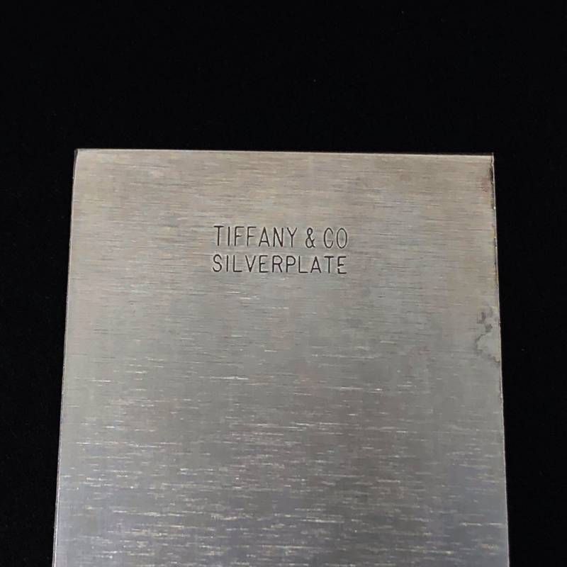 【美品・保管袋付き】Tiffany ティファニー／シルバープレート 定規 物差し スケール／銀メッキ／シルバー