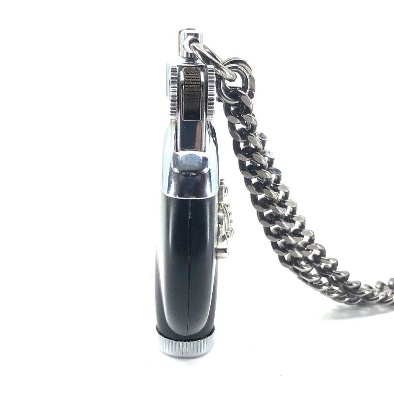 【美品・箱付き】ヴィヴィアンウエストウッド／チェーン ネックレス オイルライター／オーブ／ステンレス／ブラック