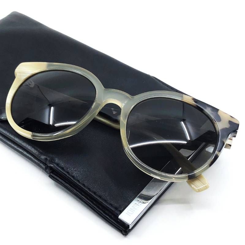 【ケース付き】FENDI フェンディ／サングラス FF 0064/S／アセテート／51□21 140／グレー