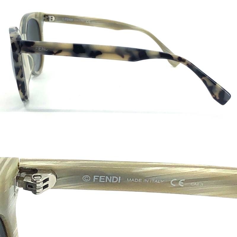 【ケース付き】FENDI フェンディ／サングラス FF 0064/S／アセテート／51□21 140／グレー