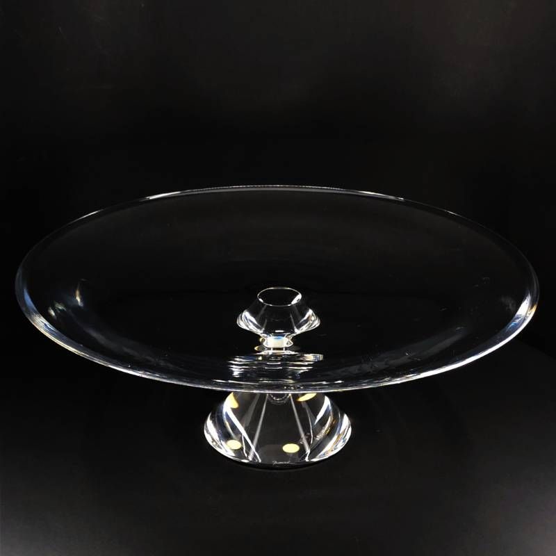 【希少】Baccarat バカラ／ベガ グランドコンポート／クリスタルグラス／直径約32.5cm／クリア／BC548
