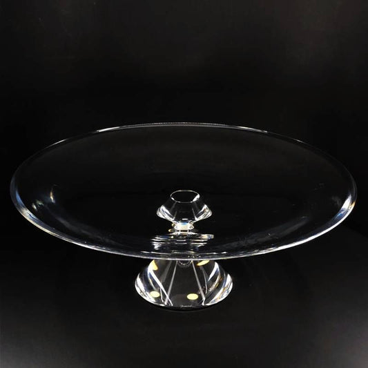 【希少】Baccarat バカラ／ベガ グランドコンポート／クリスタルグラス／直径約32.5cm／クリア／BC548