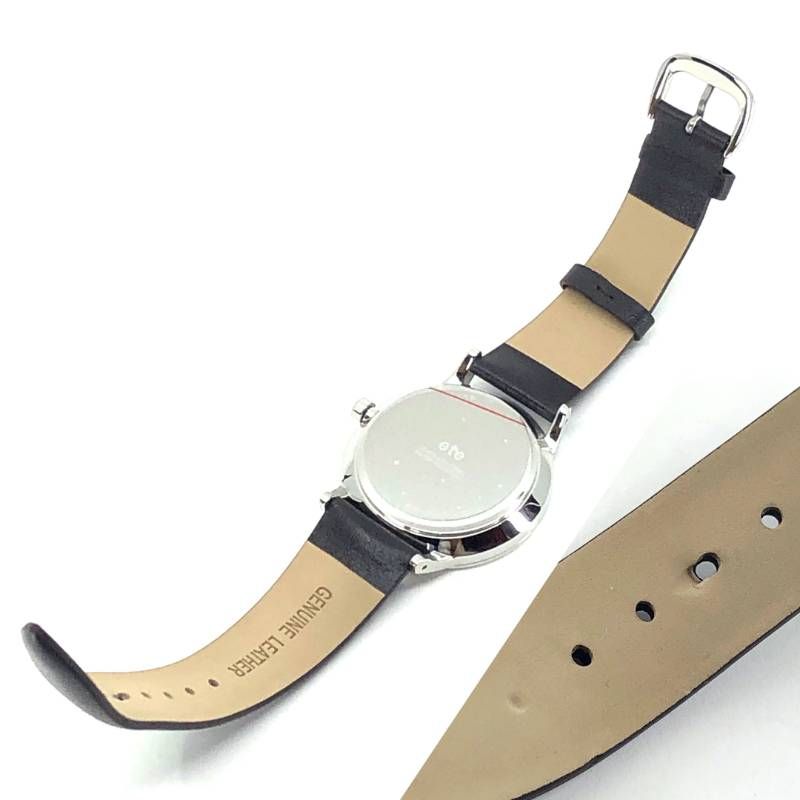 【美品・箱付き】ete エテ／メンズ 腕時計 スモールセコンド／クォーツ／ステンレス／シルバー