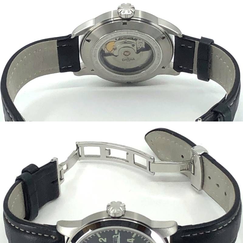 【希少・美品・ケース付き】DAVOSA ダボサ Gibson ギブソン／シンプレックス デイデイト 6207.2834／自動巻き／ステンレス／シルバー・ブラック