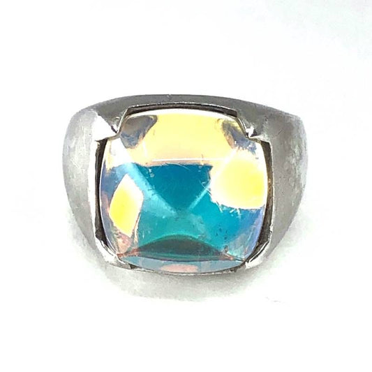 Baccarat バカラ／メディチ リング／クリスタルグラス・SV925／11.5号／オーロラ／BC560