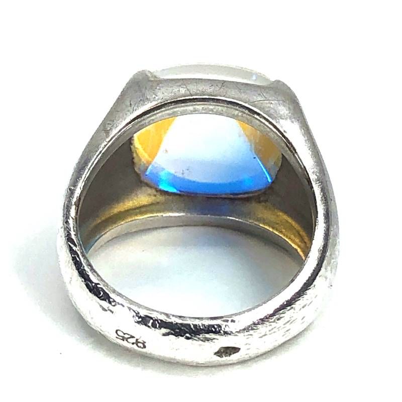 Baccarat バカラ／メディチ リング／クリスタルグラス・SV925／11.5号／オーロラ／BC560