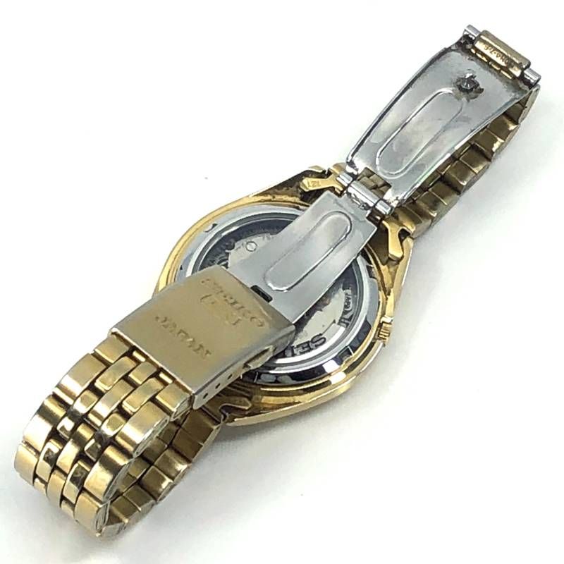 SEIKO セイコー／セイコー5 7S26-03V0／自動巻き／ステンレス／ゴールド・ブラック