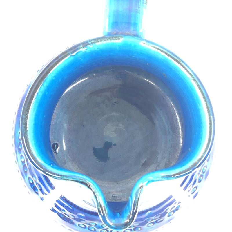 【美品】FLAVIA フラビア／MONTELUPO ビトッシ 水差し 花瓶／陶器／コバルトブルー