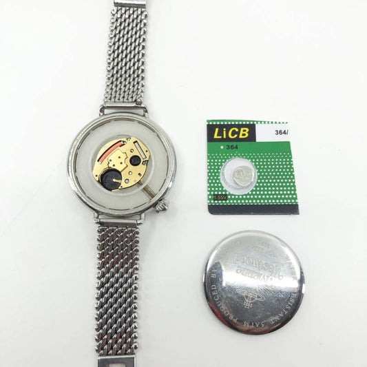 【電池交換済み】Vivienne Westwood ヴィヴァンウエストウッド／オーブモチーフ レディース 腕時計 VW-9034／クォーツ／ステンレス／シルバー・ブラック