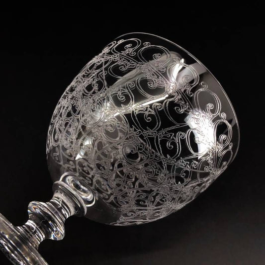 【美品】Baccarat バカラ／ローハン ワイングラス／クリスタルグラス／クリア／BC562