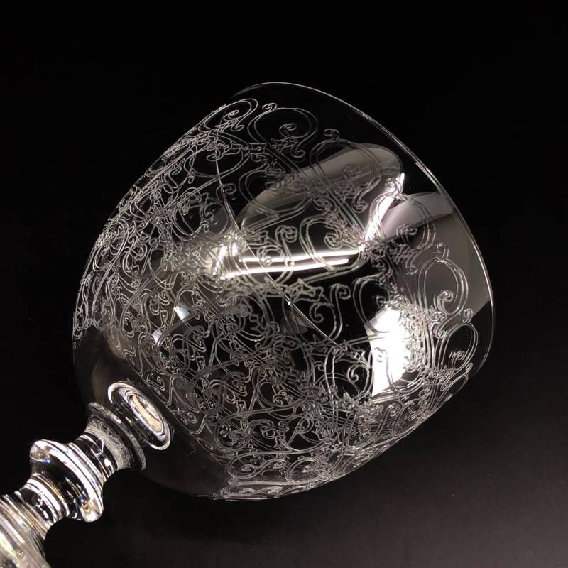 【美品】Baccarat バカラ／ローハン ワイングラス／クリスタルグラス／クリア／BC563