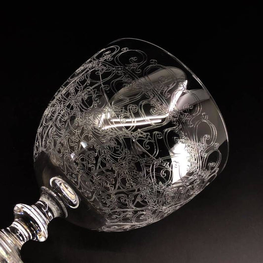 【美品】Baccarat バカラ／ローハン ワイングラス／クリスタルグラス／クリア／BC563