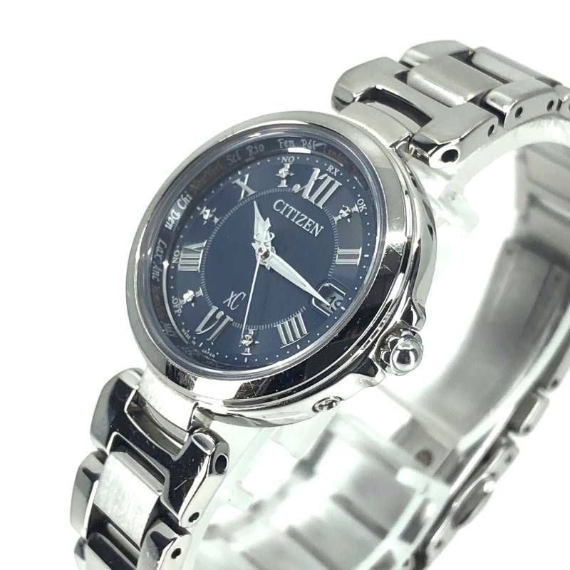 CITIZEN シチズン／XC クロスシー エコドライブ レディース H240-T019072／ソーラークォーツ／ステンレス／シルバー・ダークネイビー