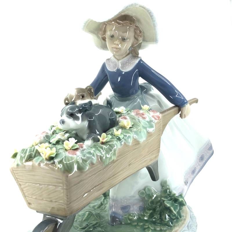 【美品】LLADRO リヤドロ／乗せてあげる 5460／陶器／マルチカラー