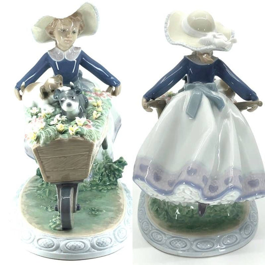 【美品】LLADRO リヤドロ／乗せてあげる 5460／陶器／マルチカラー