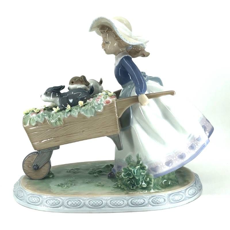 【美品】LLADRO リヤドロ／乗せてあげる 5460／陶器／マルチカラー