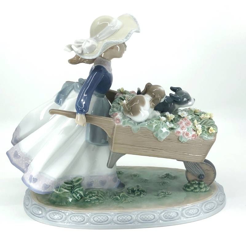 【美品】LLADRO リヤドロ／乗せてあげる 5460／陶器／マルチカラー