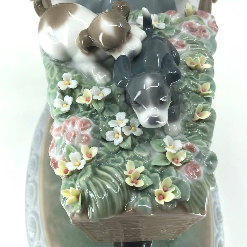 【美品】LLADRO リヤドロ／乗せてあげる 5460／陶器／マルチカラー
