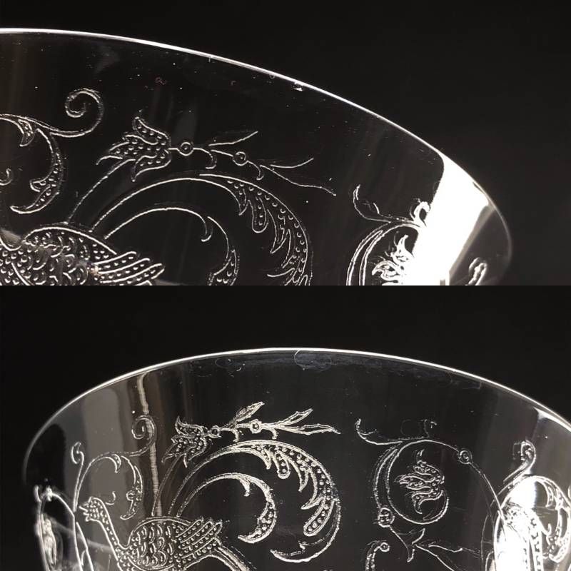 Baccarat バカラ／パルメ ワイングラス／12.8cm／クリスタルグラス／クリア／BC566