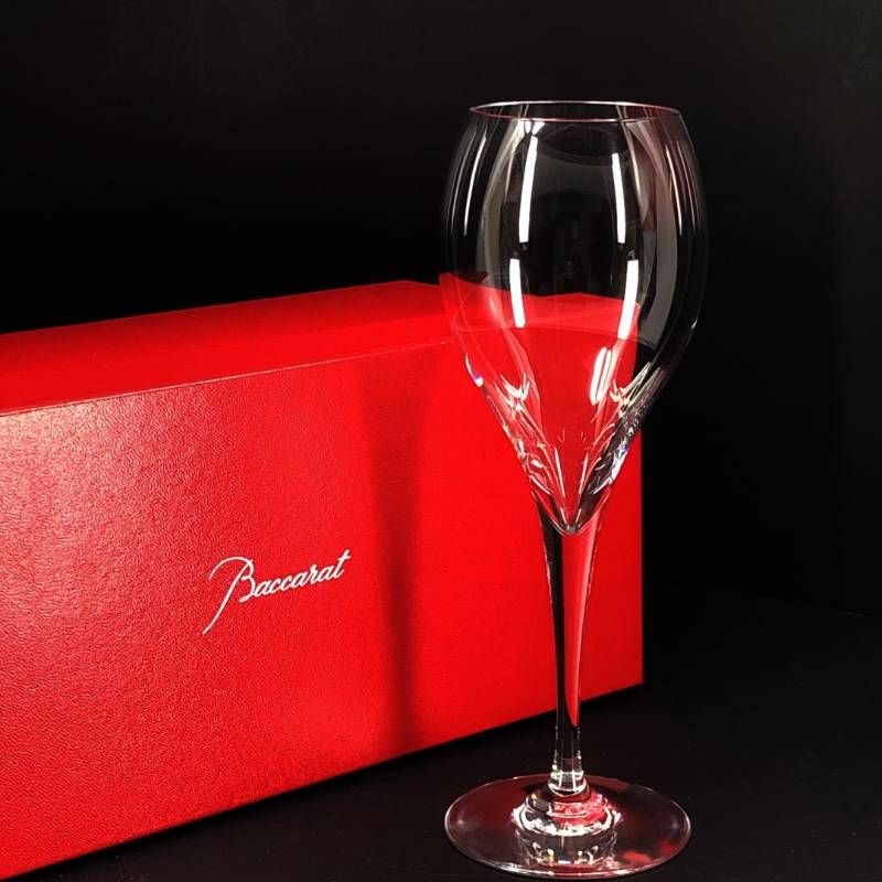 【美品・箱付き】Baccarat バカラ／オノロジー シャンパンフルート／クリスタルグラス／クリア／BC573