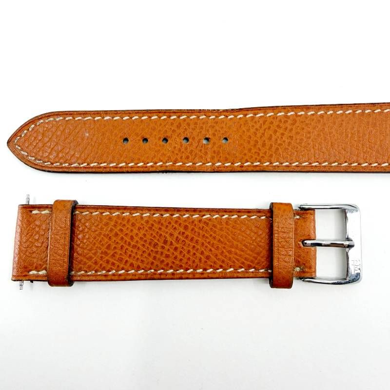 【美品】HERMES エルメス／レディース用 腕時計 替えベルト／□I刻印 2005年／レザー 革／ブラウン