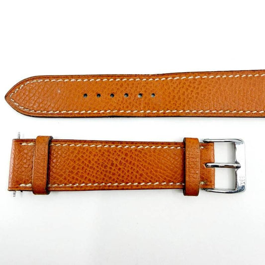 【美品】HERMES エルメス／レディース用 腕時計 替えベルト／□I刻印 2005年／レザー 革／ブラウン