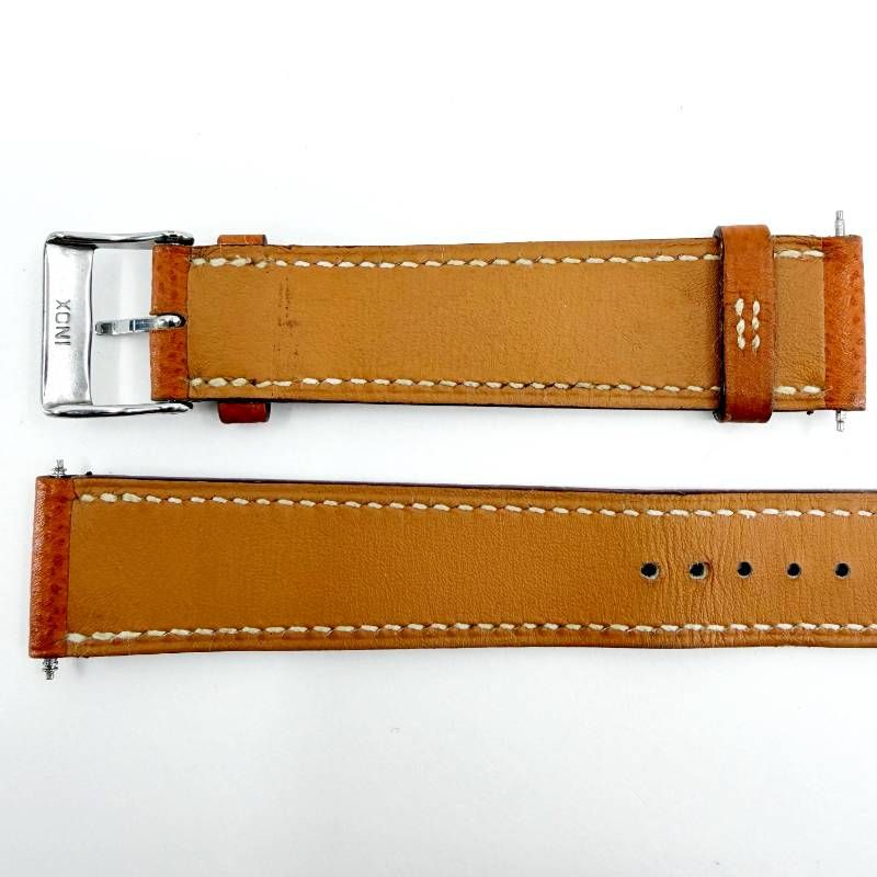 【美品】HERMES エルメス／レディース用 腕時計 替えベルト／□I刻印 2005年／レザー 革／ブラウン