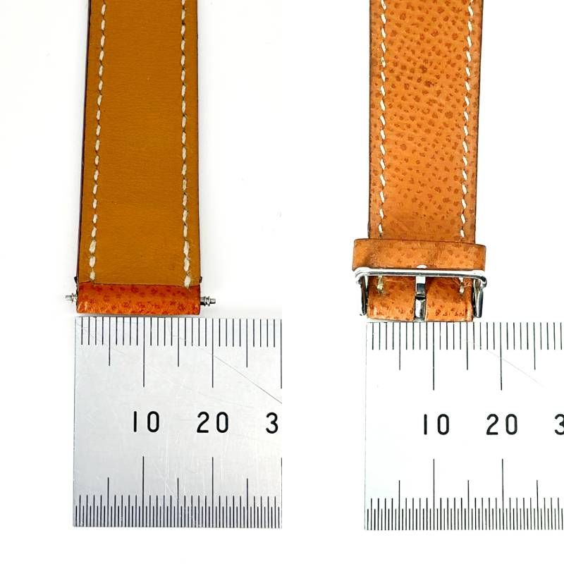 【美品】HERMES エルメス／レディース用 腕時計 替えベルト／□I刻印 2005年／レザー 革／ブラウン