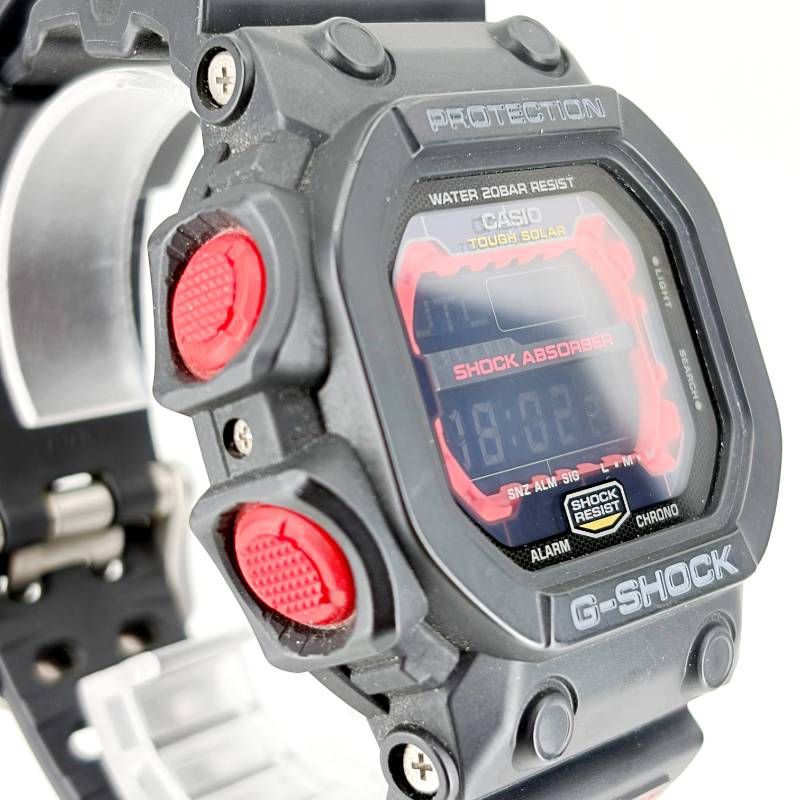 【ケース付き】CASIO カシオ／G-SHOCK GX-56／オートクォーツ／樹脂／ブラック・レッド