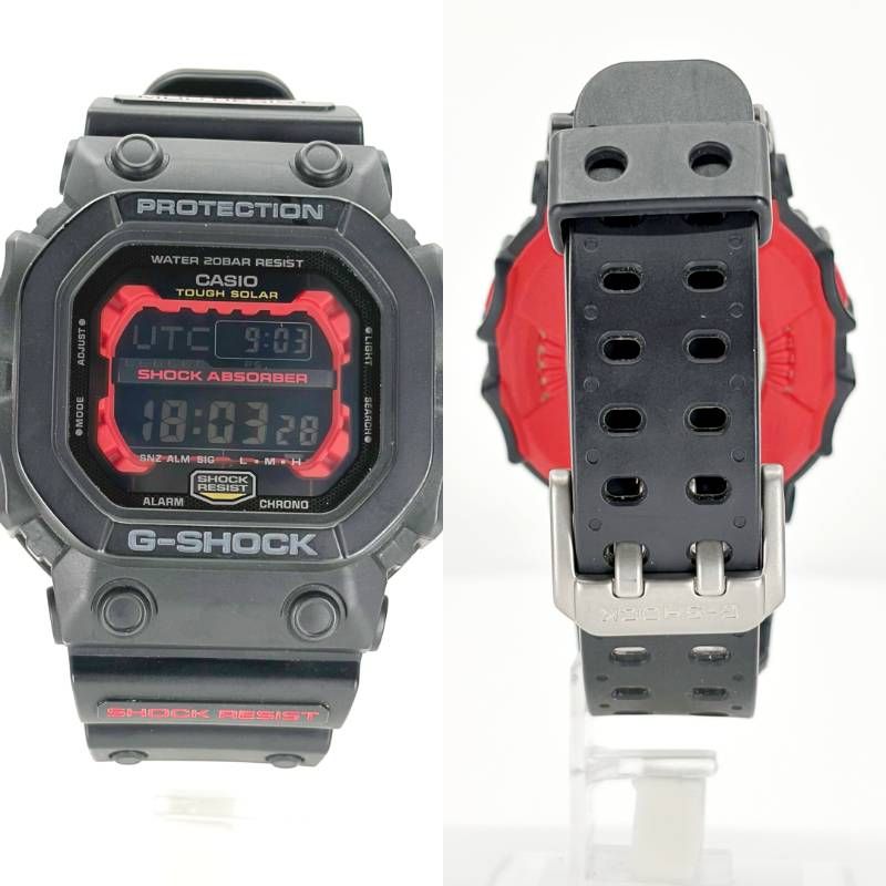 【ケース付き】CASIO カシオ／G-SHOCK GX-56／オートクォーツ／樹脂／ブラック・レッド