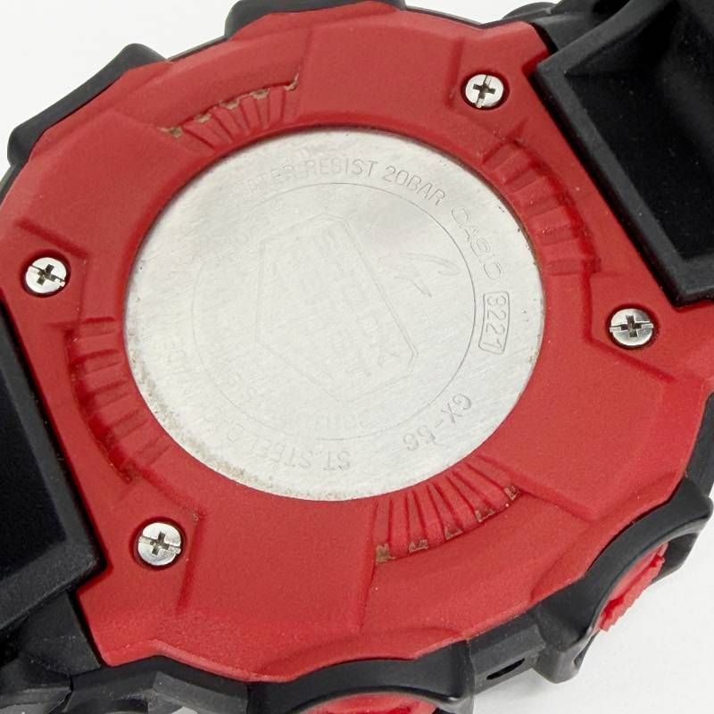 【ケース付き】CASIO カシオ／G-SHOCK GX-56／オートクォーツ／樹脂／ブラック・レッド