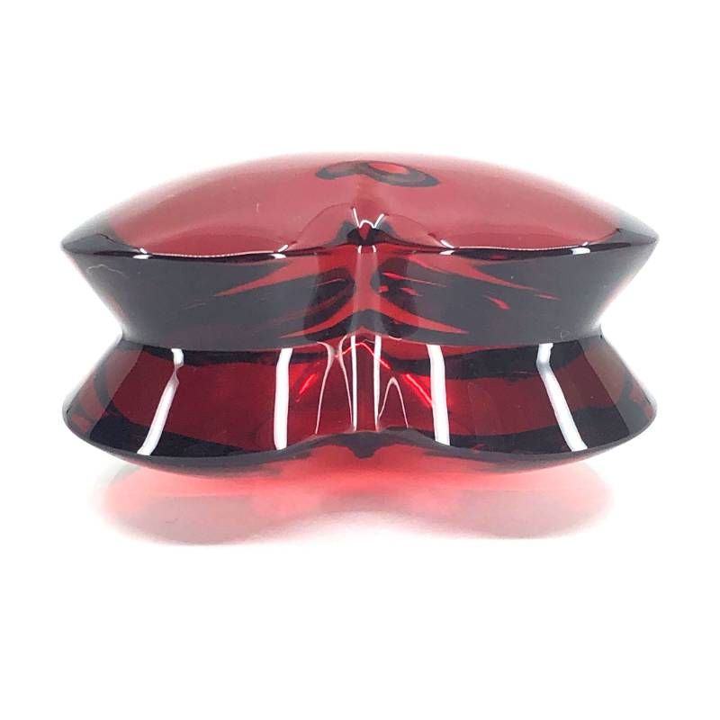 【美品・箱付き】Baccarat バカラ／ザンザン ハート レッド ペーパーウェイト／クリスタルグラス／レッド／BC579