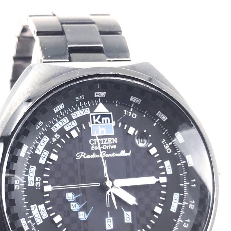 CITIZEN シチズン／エコドライブ H417-S048168／ソーラークォーツ／ステンレス／シルバー・ブラック