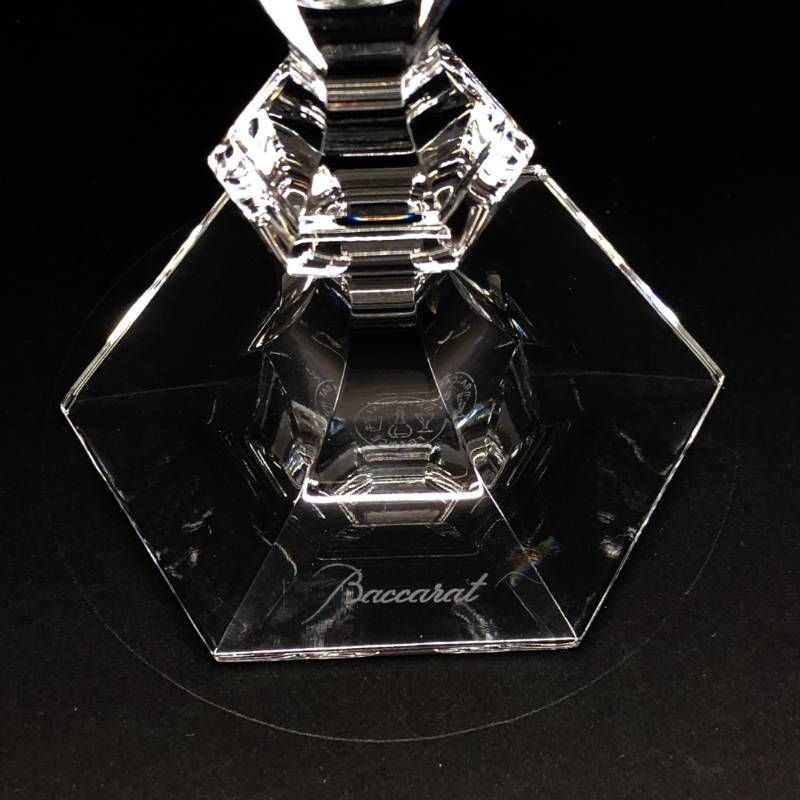 【美品】Baccarat バカラ／アルクール シャンパンフルート 17.8cm／クリスタルグラス／クリア／BC583