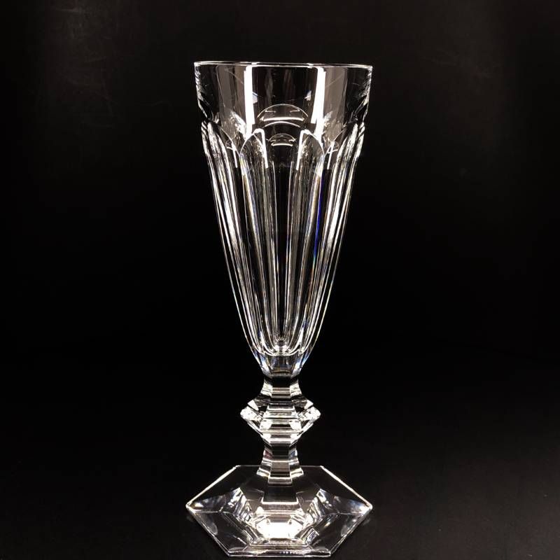 【美品】Baccarat バカラ／アルクール シャンパンフルート 17.8cm／クリスタルグラス／クリア／BC583