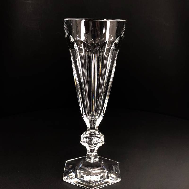 【美品】Baccarat バカラ／アルクール シャンパンフルート 17.8cm／クリスタルグラス／クリア／BC583