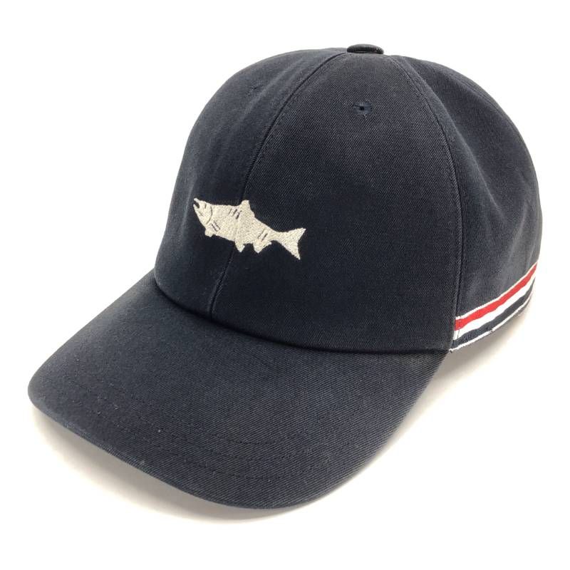 THOM BROWNE トムブラウン／キャップ／L／魚・フィッシュ／コットン／ブラック
