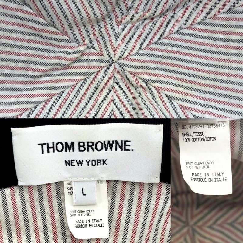 THOM BROWNE トムブラウン／キャップ／L／魚・フィッシュ／コットン／ブラック