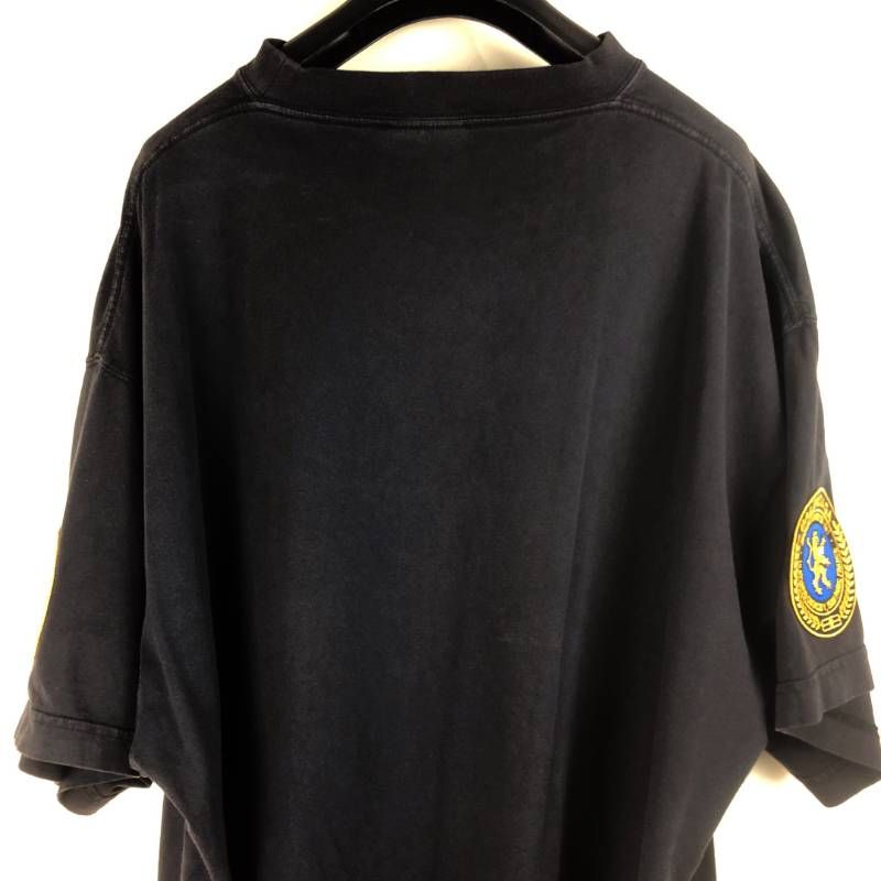 BALENCIAGA バレンシアガ／2025 SS Uniform Merch Tシャツ エンブレム／L／コットン／ブラック