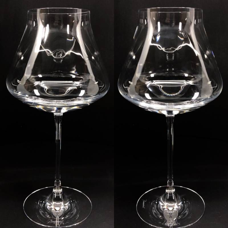【美品・箱付き】Baccarat バカラ／シャトーバカラ ワイングラス XLサイズ（24.5cm）／クリスタルグラス／クリア／BC586