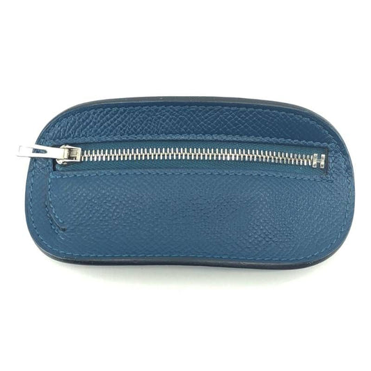 【美品】HERMES エルメス／サーフ 財布 小銭入れ コインケース エプソン／レザー／ブルー