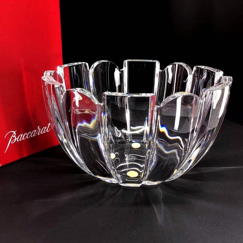 【箱付き】Baccarat バカラ／ラージサイズ クリスタルボウル／17cm／クリスタルグラス／クリア／BC588