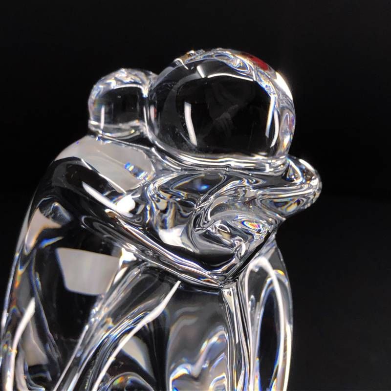 【希少・美品】Baccarat バカラ／うずくまる女性像 人 NUDE DREAMER フィギュリン 置物 オブジェ／11cm／クリスタルグラス／クリア／BC589